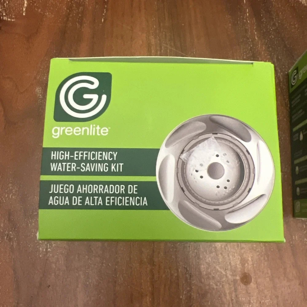 A+ 3Products Greenlite 1 Showerhead+2 Aerators Bathroom Kitchen Water Saving Kit
